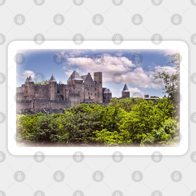 The Citadel of Carcassonne Sticker by IanWL